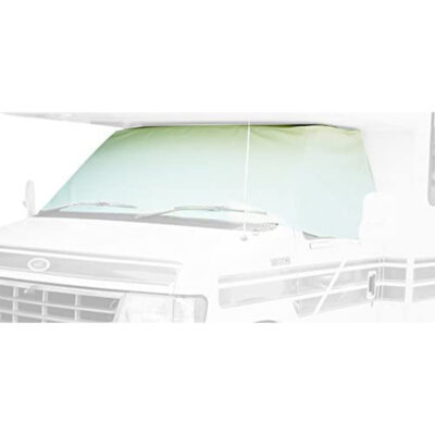 ADCO 2407 Class C Windshield Cover, 1996-2020 Ford RV Motorhome with Mirror Cutouts, White