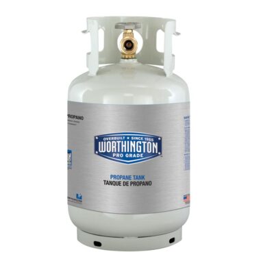 Worthington Steel Refillable Propane Cylinder, 11 lbs.