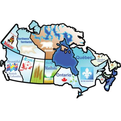 Canadian Provinces Sticker