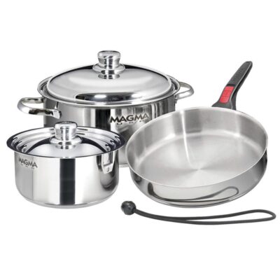 Magma 7-Piece “Nesting” Stainless Steel Induction Cookware Set