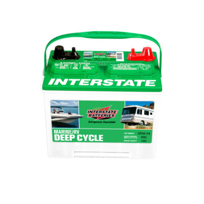 Interstate Marine/RV Deep Cycle Battery, Group Size 24M, 550 CCA