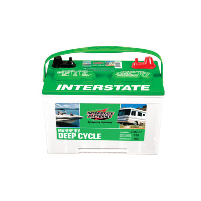 Interstate Marine/RV Deep Cycle Battery, Group Size 27DC, 600 CCA