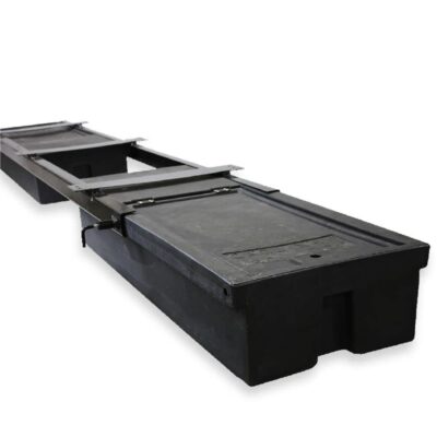 Underchassis Storage Container, Double Without Spare Tire Carrier, 96”