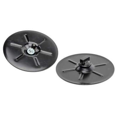 9" Round 5th Wheel Landing Gear Foot Pads, Set of 2