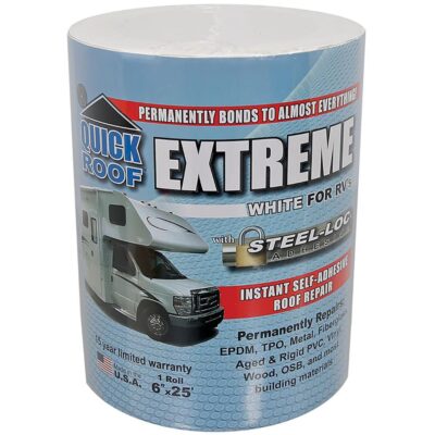 Quick Roof Extreme Repair Tape, Bright White, 6” x 25’