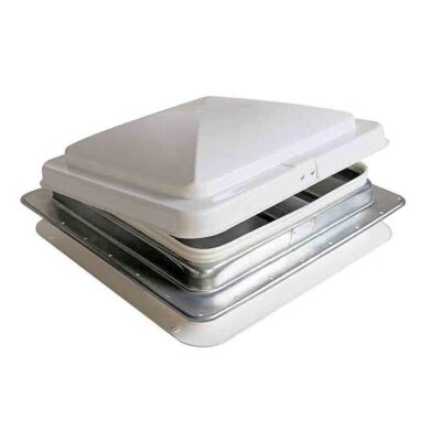 Heng’s Replacement Roof Vent, White Lid w/Galvanized Base