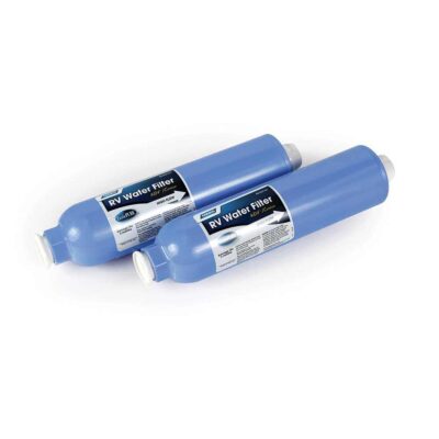 Camco TastePURE KDF/Carbon RV Water Filter, 2-Pack