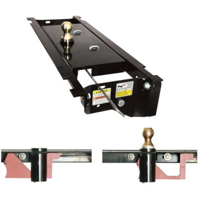 PopUp Style Underbed Gooseneck Hitch, Fits 1999-2007 4WD Ford F250, F350 and 2008-2016 2WD F250, F350, and F450