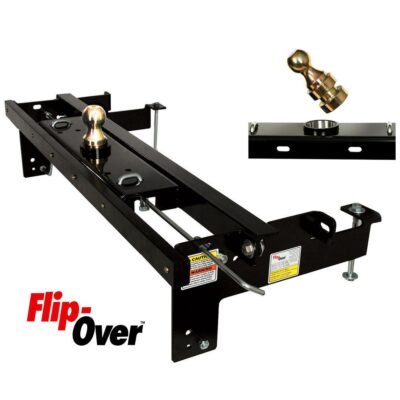 Flip-Over Underbed Gooseneck Hitch, Fits 1999-2007 Ford F250, F350 and 2008-2016 2WD, 4WD F250, F350, F450