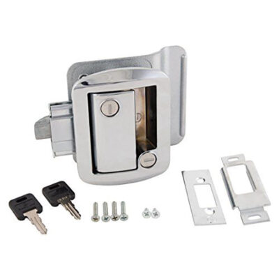 Replacement Door Lock for Travel Trailers, Chrome Plated