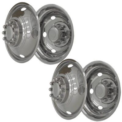 Stainless Steel Wheel Simulators & Covers, 19.5", Set of 4