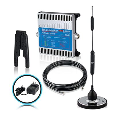 Smoothtalker RV Z6 Pro 50dB 4G LTE High Power Cellular Booster Kit with 120 Volt Wall Power