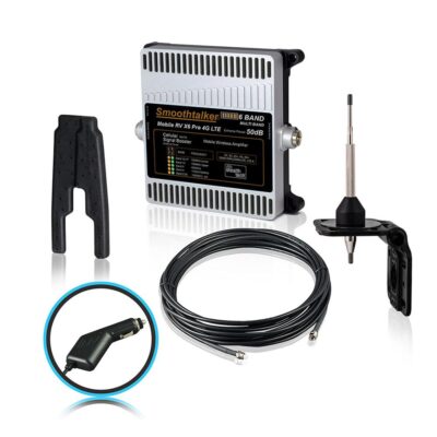 Smoothtalker RV X6 46 Pro 50dB 4G LTE Extreme Power Cellular Booster Kit, 12 Volt Plug-in Power