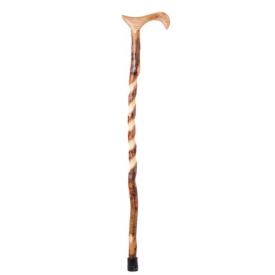 Men’s 37" Twisted Laminated Aromatic Cedar with Walnut Cane