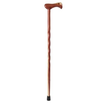 Women’s 34" Derby Handle Twisted Hickory Cane