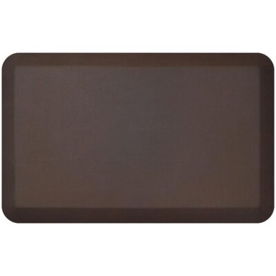 NewLife by GelPro Designer Comfort Kitchen Mat, 20" x 32", Leather Grain Truffle