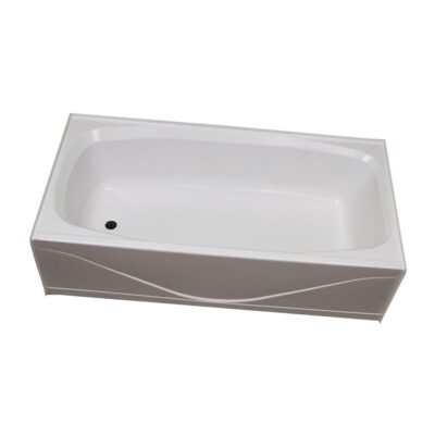 Replacement ABS Bath Tub, 27” x 54”, White with Left Drain