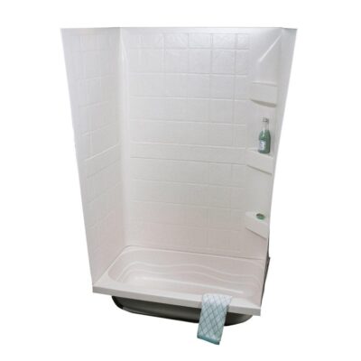 24" x 32" Bath Tub Surround, White, 59″H