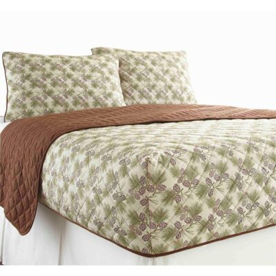 Micro Flannel® RV Bedspread, Short Queen – Pine-cone