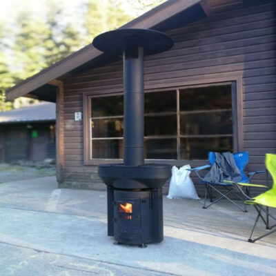 Q-Flame 106,000 BTU Wood Pellet Outdoor Heater