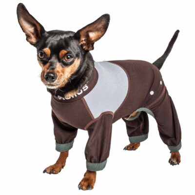 Dog Helios ® ‘Tail Runner’ Lightweight 4-Way-Stretch Breathable Full Bodied Performance Dog Track Suit