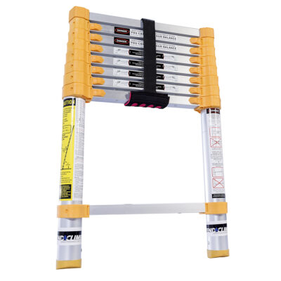 Xtend+Climb 8.5′ Aluminum Telescoping Extension Ladder, 12.5′ Reach Height, 250-lb. Load Capacity, ANSI Type 1 Duty Rating