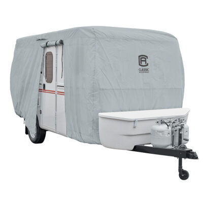 Classic Accessories PermaPro Heavy Duty Molded Fiberglass Travel Trailer RV Cover