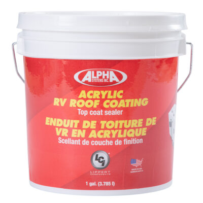 Alpha Systems 4034 Acrylic RV Roof Coating, White, 1 Gallon