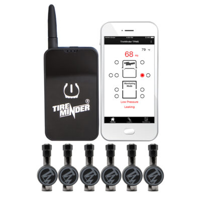 TireMinder Smart TPMS Tire Monitoring System with 6 Flow-Through Transmitters