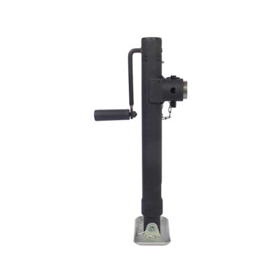 Trailer Valet Blackout 2,000 lbs Side Wind Welded Pipe Mount Jack – 15 inch Travel