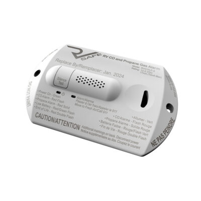 RV Safe Carbon Monoxide and Propane Gas 2-Wire Alarm, White