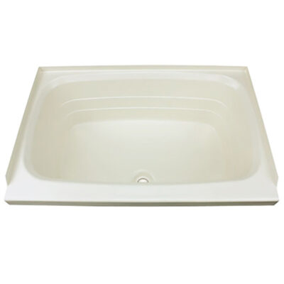 Better Bath RV Bathtub with Center Drain, 24″ x 38″, Parchment