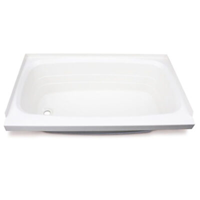 Better Bath RV Bathtub with Left Drain, 24″ x 46″, White