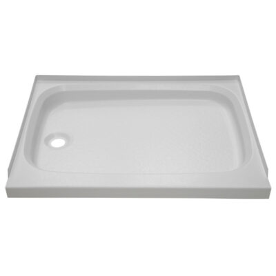 Better Bath RV Shower Pan with Left Drain, 24″ x 32″, White