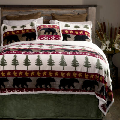 Tall Pine 5-piece Sherpa King Bedding Set