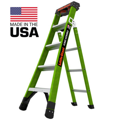 Little Giant Ladders King Kombo Pro Fiberglass 5′ Ladder