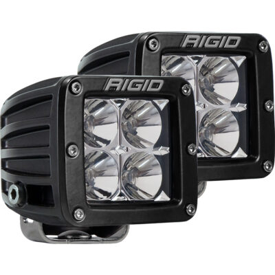 RIGID D-Series PRO Hybrid-Flood LED – Pair – Black