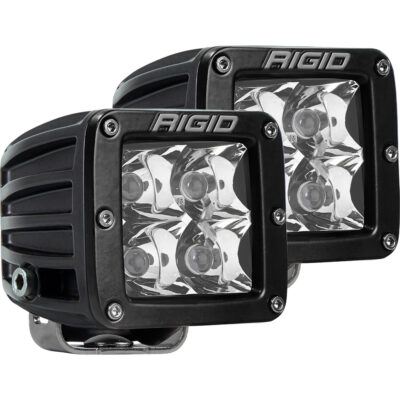 RIGID D-Series PRO Hybrid-Spot LED – Pair – Black