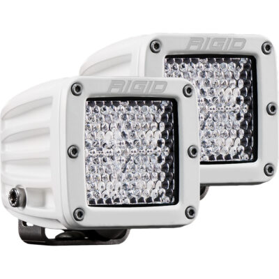 RIGID D-Series PRO Hybrid-Diffused LED – Pair – White