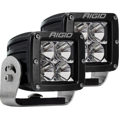 RIGID D-Series PRO – Flood LED – Pair – Black