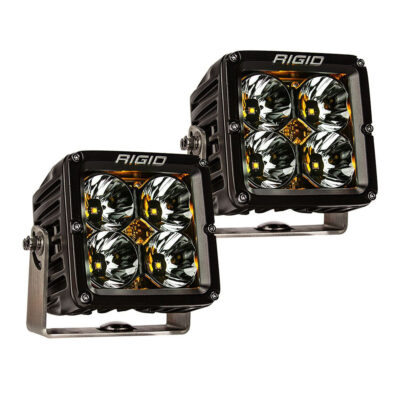 RIGID Radiance Pod XL – Black Case with Amber Backlight – Pair