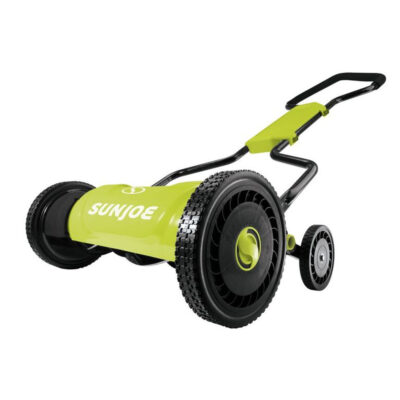 Sun Joe MJ1800M 18-Inch Quad-Wheel, 5-Position, Razor Sharp Cutting Blade, Silent Push Reel Mower