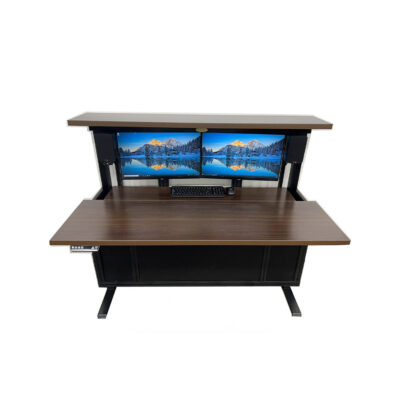 QuarterSign RV Dinette/Desk Combination Dual Monitor Workstation