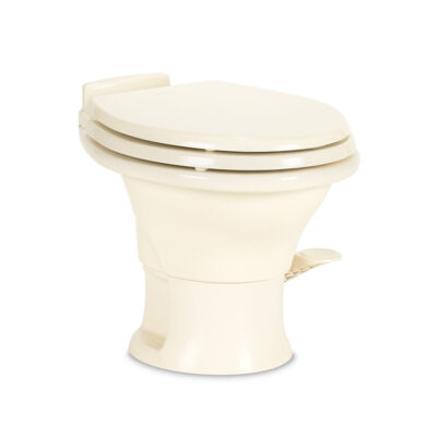 Dometic 311 Series Low Profile Gravity RV Toilet with Ceramic Bowl, Bone