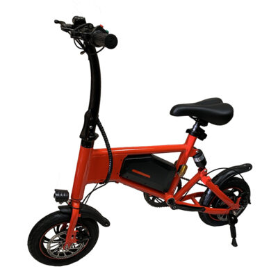 GlareWheel EB-X5 Electric Bike, Red