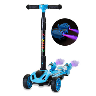 GlareWheel ES-Y1 Kids Rocket Scooter, Blue