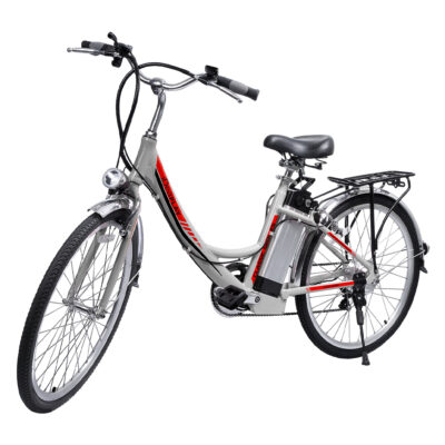 iDeaPlay 24″ Electric Bike, 250W, Gray