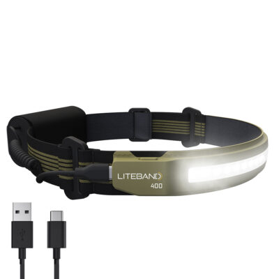 Liteband ACTIV 400 LED Headlamp, Khaki