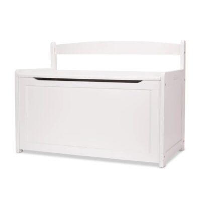 Melissa & Doug Wooden Toy Chest, White