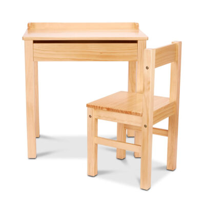 Melissa & Doug Kids Lift-Top Desk and Chair, Wood